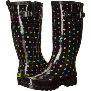 〽️Women's Ditsy Dots Western Tall Waterproof Rain Outdoor Gardening Boots
